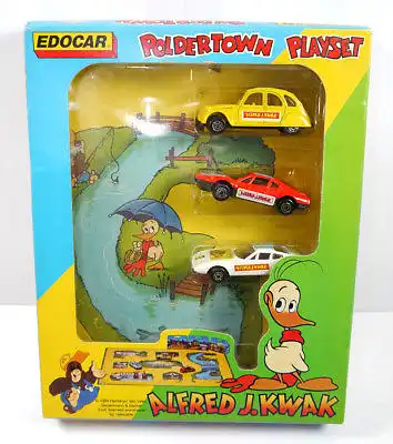 ALFRED J. KWAK Poldertown Playset - 3er Spielzeugauto Set EDOCAR 1989 (F1)