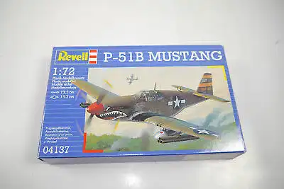 REVELL 04137 P-51B Mustang Flugzeug Plastik Modellbausatz 1:72 (K37)