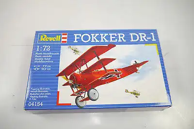 REVELL 04154 Fokker DR-1 Flugzeug Plastik Modellbausatz 1:72 (K37)