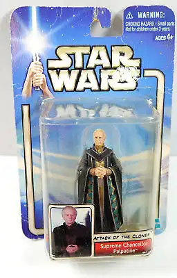 STAR WARS Attack of the Clones - Chancellor Palpatine Actionfigur HASBRO Neu (L)