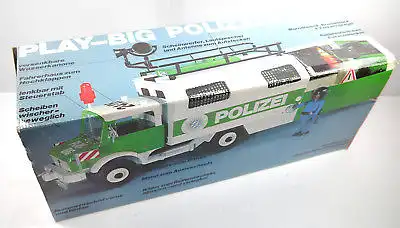 PLAY BIG 2460 Polizeiwagen mit Figuren & Zubehör Fahrzeug 70er mit OVP (F25)
