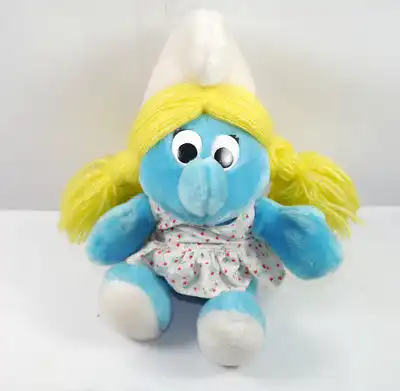 SCHLÜMPFE Smurfs - Schlumpfine sitzend Stofftier plush PEYO ca.24cm (K62)