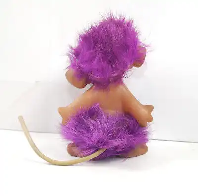 J.N. REISLER Troll Teufelchen Figur lila purple DENMARK ca.11cm (K58)