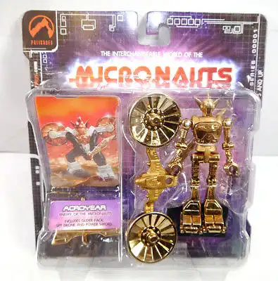 MICRONAUTS Retro Series - Acroyear gold Actionfigur PALISADES Neu #01 (K61)