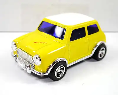 GARAGE MINI - Mini Cooper gelb yellow Blechauto Modellauto ICHIKO mit OVP (K8)
