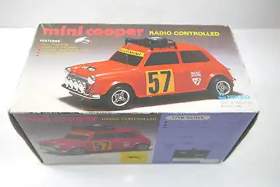 Nikko  Mini Cooper  ferngesteuert  1981 ca.18cm Zustand : sehr gut  (F12)