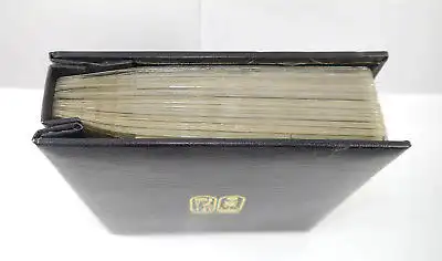 TUTANCHAMUN AUSSTELLUNGS-AUSGABE Gold Briefmarken 41 Stk. mit Bilderrahmen (WR4)