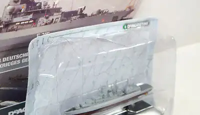 KRIEGSSCHIFFE Heft 50 + BRANDENBURG KLASSE Schiff Modell 1:1250 DeAGOSTINI (KB1)