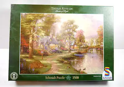 Schmidt Puzzle 57452 Thomas Kinkade - Am See 1500 Teile KOMPLETT #D (MF8)