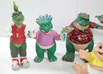 DIE DINOS Dinosaurs 6er Figur Set Baby Sinclair Robbie Richfield Charlene (K72)