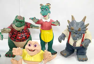 DIE DINOS Dinosaurs 6er Figur Set Baby Sinclair Robbie Richfield Charlene (K72)