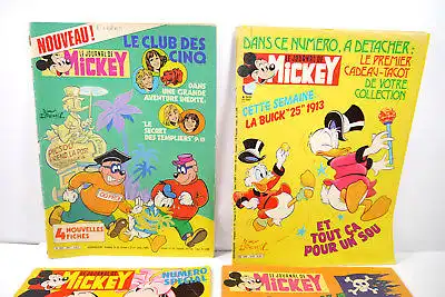 LE JOURNAL DE MICKEY 4 Hefte 1982 1983 1986 Micky Maus Magazin Comic DISNEY *WRZ