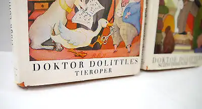 DOKTOR DOLITTLES 2 Bände Buch gebunden HUGH LOFTING Williams & Co. (WRZ)