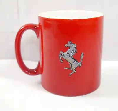 FERRARI rot red mit Pferd Horse Tasse Kaffeebecher mug - mit OVP (K67)