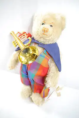 SIGIKID Club - Clown Teddy Bär bear Michi mit Trompete Stofftier ca. 24cm (K12)