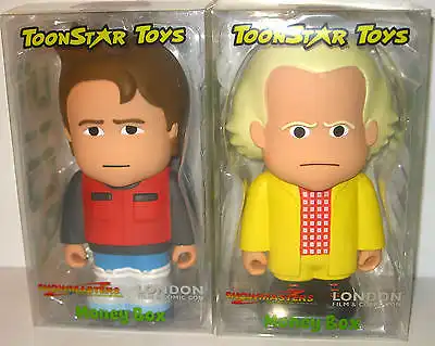 Back to the Future  2015 Marty McFly & Dr. Brown Money Box TOONSTAR TOYS (L)