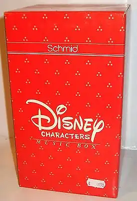 Disney Music Box SCHMID Porzellan - Donald reitet Fisch Spieluhr Figur (K30)