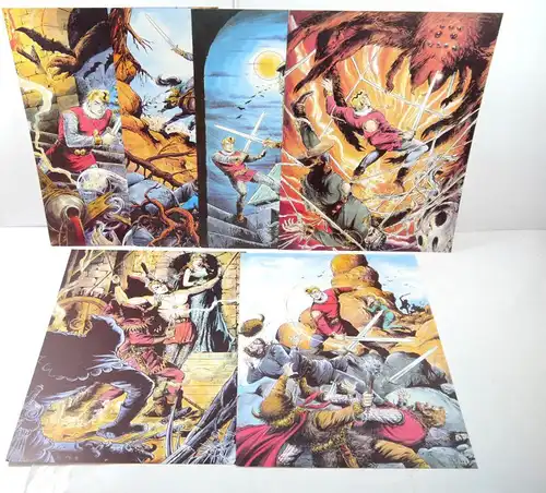 SIGURD Galerie der Erinnerungen - Mappe mit 6 Comic Drucken 27x36cm WÄSCHER *MF4