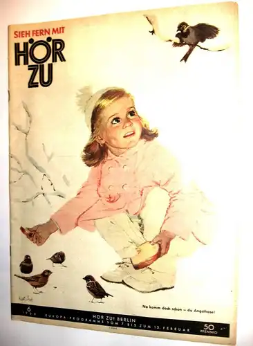 HÖRZU 6  1960 Zeitschrift   Infos, Rätsel, ... mit Mecki Comicseite (K10)