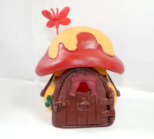 SCHLÜMPFE Smurfs - 49011 Schlumpfhaus Pilz Haus rot orange SCHLEICH m. OVP (K18)