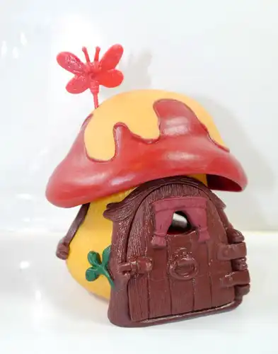 SCHLÜMPFE Smurfs - 49011 Schlumpfhaus Pilz Haus rot orange SCHLEICH m. OVP (K18)