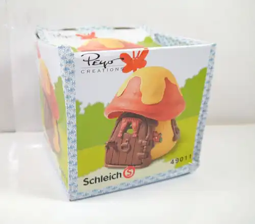 SCHLÜMPFE Smurfs - 49011 Schlumpfhaus Pilz Haus rot orange SCHLEICH m. OVP (K18)