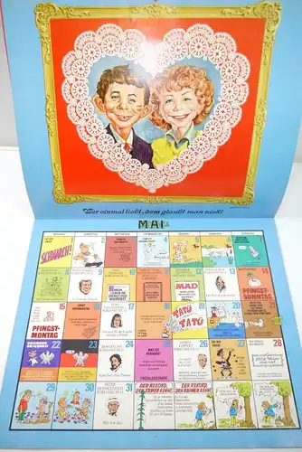 Deutsches MAD - Der neue MAD Kalender 1978 WILLIAMS VERLAG 30x25cm (WR4)