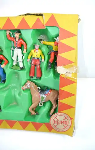 HEIMO handbemalte Plastikfiguren - 53741 Cowboy Sortiment Figuren Set (K13) Z2