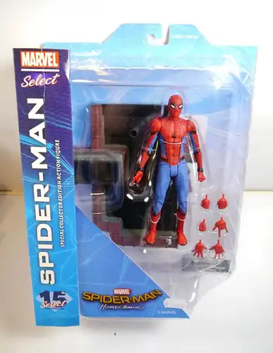 MARVEL SELECT Spider-Man Homecoming Actionfigur DIAMOND SELECT TOYS Neu (L)