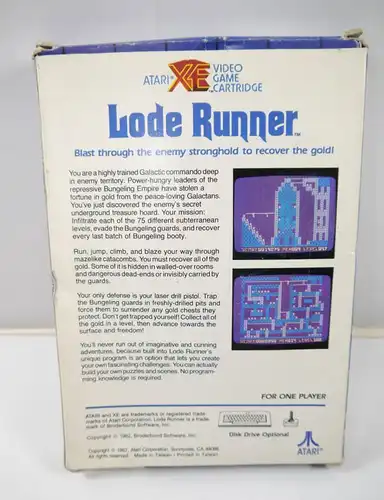 ATARI XW / XL - LODE RUNNER Spiel game mit Anleitung RX8082 (K3)
