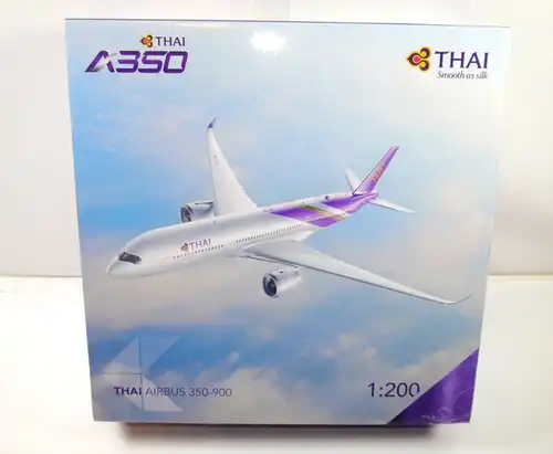 THAI Airbus 350-900 Flugzeugmodell Standmodell 1:200 mit OVP (MF21)