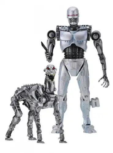 ROBOCOP versus Terminator Doppelpack EndoCop & Terminator Dog Neca ca.18cm (KB)