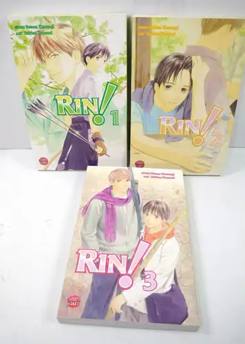 RIN ! Band 1 - 3 Manga KOMPLETT Yukine Honami CARLSEN Yaoi Shonen-ai (MF13)
