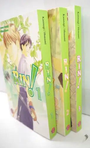 RIN ! Band 1 - 3 Manga KOMPLETT Yukine Honami CARLSEN Yaoi Shonen-ai (MF13)