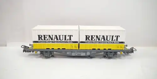 MÄRKLIN 4767 SNCF Containerwagen Renault Ep.4 Modelleisenbahn Spur H0 (MF11)