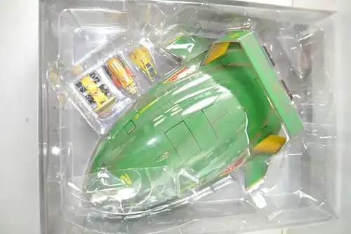 THUNDERBIRDS Deluxe Thunderbird 2 mit Sound & Licht + Fahrzeugen Japan BANDAI L