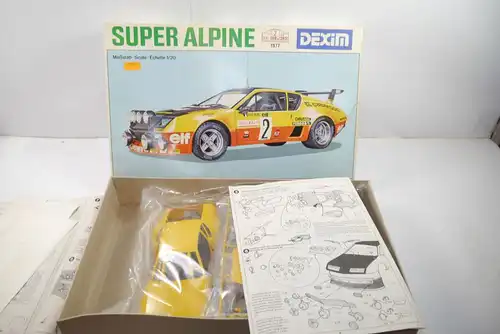Dexim Super Alpine  A310 V6 Rally  Auto  Plastik Modellbausatz 1:20 ( F18 )
