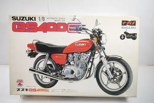 Nagano Suzuki GS400E  Motorad Plastik Modellbausatz 1:8 (MF12 )