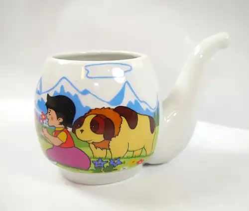 HEIDI Schnabeltasse aus Porzellan mit Aufdruck FUNNY DESIGN West Germany (K43)