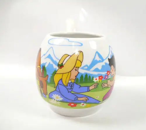 HEIDI Schnabeltasse aus Porzellan mit Aufdruck FUNNY DESIGN West Germany (K43)