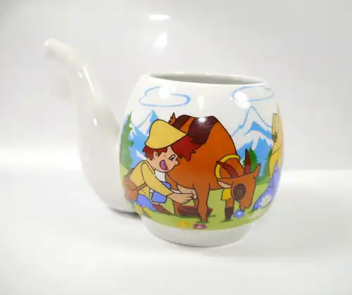 HEIDI Schnabeltasse aus Porzellan mit Aufdruck FUNNY DESIGN West Germany (K43)