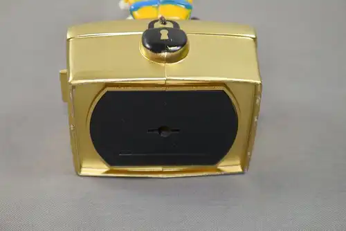 DAGOBERT DUCK Scrooge mit Goldtruhe Spardose Sparschwein Sparkasse (K72)*