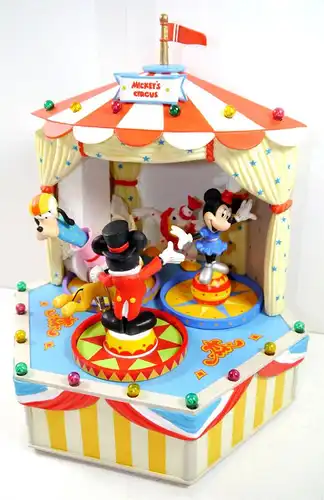 DISNEY CHARACTERS Music Box Mickey's Circus Zirkus Spieluhr Figur SCHMID KB/F30