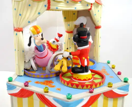 DISNEY CHARACTERS Music Box Mickey's Circus Zirkus Spieluhr Figur SCHMID KB/F30