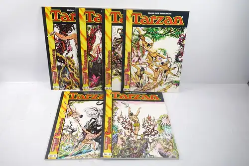 Tarzan  Band 1 - 6  Hethke Comic  Softcover Zustand : 1 -2 (L)