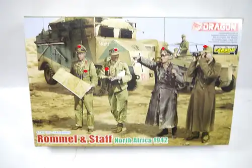 DRAGON 6723 Rommel & Staff North Africa 1942 Soldaten Modellbausatz 1:35 (K10)