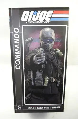 G.I.JOE Snake Eyes with Timber COMMANDO Actionfigur Set SIDESHOW 1:6 (L) *