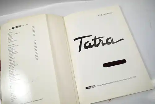 AUTO ALBUM ARCHIV Tatra - Heft tschechisch ( 80er Jahre ) Rosenkranz (WR3)