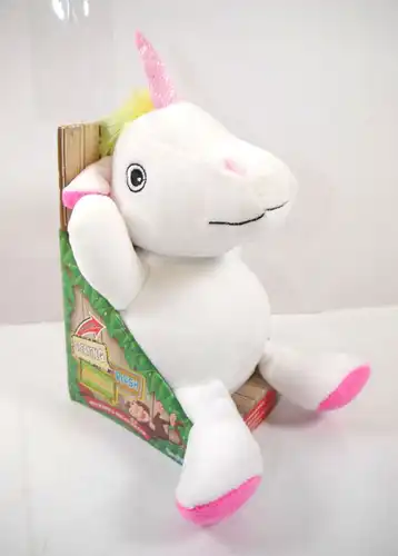 LABERTIER Juno Einhorn unicorn Stofftier mit Bewegung + Sound GELB Neu (K76)