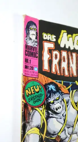 DAS MONSTER VON FRANKENSTEIN Heft 1 Comic Großband WILLIAMS Verlag Marvel (MF13)